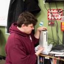 Moskos and the repaired Xbox. 