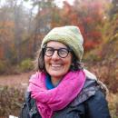 Diane Pienta leads the walks and therapy-like sessions on Sippican Land Trust properties. Photos by Mari Huglin