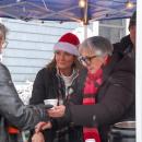 Booths handed out hot drinks and soup for all.