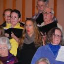 One soloist begins her song.