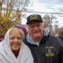 Kathleen and Fred Kawa came from Whitman to enjoy the festivities at the Mattapoisett Veterans Day Event. Photo by Mari Huglin