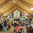 Trip participants waited on tables, sold raffle tickets and welcomed guests from the church and community at the dinner. 