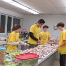 Most of the meal was made at the church, with desserts donated by Fieldstone Market.