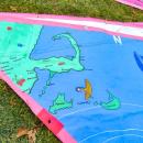 The design of one panel depicts the South Coast region. 