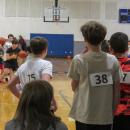 Sean Carvalho, right, talks with friends during tryouts. 