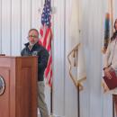 State Rep. Mark Sylvia, left, and state Sen. Kelly Dooner attended the Feb. 13 opening of the new Department of Public Works building. Photos by Grace Roche