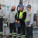 Current DPW workers — some brand new and some with over 40 years of service — received recognition for their work. 