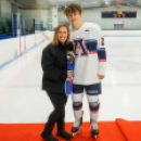 Keith Tobin celebrates the end of the season.