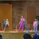 Liu taught some of the children in the audience how to perform a ribbon dance. 