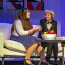 Amanda Tomasso, left, and Tessa Ripley play two young people who can't seem to stop bickering. Photos by Grace Roche