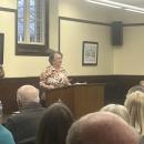 Select Board candidate Judy Mooney at the Candidates' Night