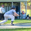 Mason Abreu practices his bunt.