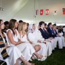 Tabor Academy seniors sit at graduation. 