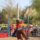 Exiting the mane event.