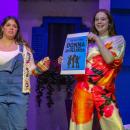 Donna and her two best friends Rosie Mulligan, left, played by Charlotte Cook and Tanya Cresham-Leigh, right, played by Mara Donnelly. 