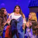 Amanda Tomasso, center, portrays Donna Sheridan in "Mamma Mia!" during a Monday, May 4 dress rehearsal at Old Rochester Regional High School. Photos by Grace Roche