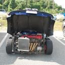 Visitors could get a look under the hood on some cars. 