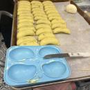 Each fruit is shaped by a mold. 