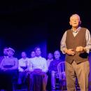 Donn Tyler as the Stage Manager monologues to the audience. 