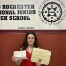 Old Rochester Regional Junior High School seventh grader Lauren Dowd was recently selected as a Feinstein Foundation Golden Ticket winner. Photos source: ORRSD