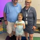 Sippican Elementary School first grader Lily Bowser was recently selected as a Feinstein Foundation Golden Ticket winner.