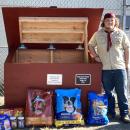 Casey Cash built a donation bin for the Middleboro Animal Shelter. 