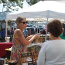 Maureen Starr talks to a customer during Harbor Days at Shipyard Park. Photos by Grace Roche
