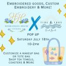 Embroidery Pop Up at Tide & True