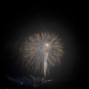 Fireworks lit up the sky around Silvershell Beach in Marion. Photos by Grace Roche