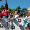 South Coast Smiles had a disco-decorated vehicle in the parade. 
