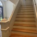 Stair treads were installed by Facilities Management employees. 