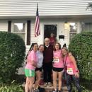 From left: Tocci, Kara Pernice, Susan's parents, Deborah Duffy and Sue Kindregan smile together before the team heads to the walk in 2019. 