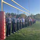 The game on Sept. 11, the 25th anniversary of 9/11, started with honoring local policemen and firefighters. 