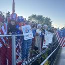 Many students dressed up in wigs, costumes and paint to support their team.