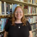 Kayla King recently became the Elizabeth Taber Library's new executive director. Photo by Grace Roche