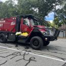 The Marion Fire Department received a grant for a brush breaker and new gear earlier this year. Photos by Grace Roche
