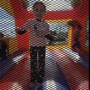 Bouncing around the festival.