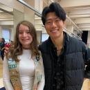 Charlee with Joomin Hwang. Submitted photo