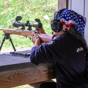 Participant checks her accuracy. 