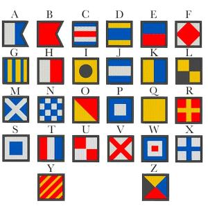 Artist and designer Mike Malone takes inspiration from this nautical alphabet sheet.