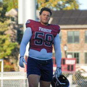 Marcus Almada walks off from practice. 