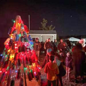 The Mattapoisett YMCA held a buoy tree lighting Thursday, Dec. 12. Source: Mattapoisett YMCA