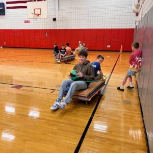 At Old Hammondtown, high school students got in on the action.
