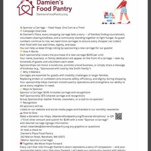 Feed Hope, One Cart at a Time Flyer