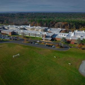 Aerial view of Old Rochester Regional High School and the athletic fields. Source: Old Rochester Regional School District 