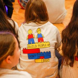 6th grade students lead the school with kindness.