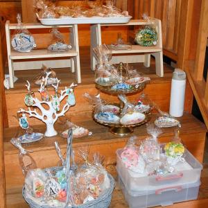 Arts filled the museum even going up the stairs. 