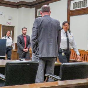 Andre Arsenault appeared in Plymouth County Superior Court for his sentencing Friday, Dec. 19. Photo by Grace Roche