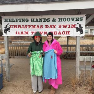 Each swimmer recieved a long-sleeve T-shirt.