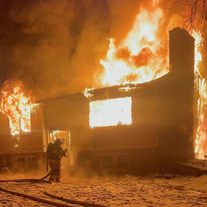The home at 524 Snipatuit Road in Rochester was deemed a total loss after a serious house fire Jan. 23. Source: Rochester Fire Department